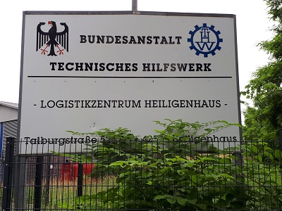 FL61 zu Besuch im Logistikzentrum Heiligenhaus der Bundesanstalt Technisches Hilfswerk