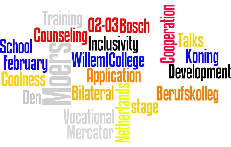 Abteilung Projekte/Schulentwicklung: "Traditionsbewusstsein - bilaterale Schulentwicklungsgespräche mit dem Koning Willem I College"
